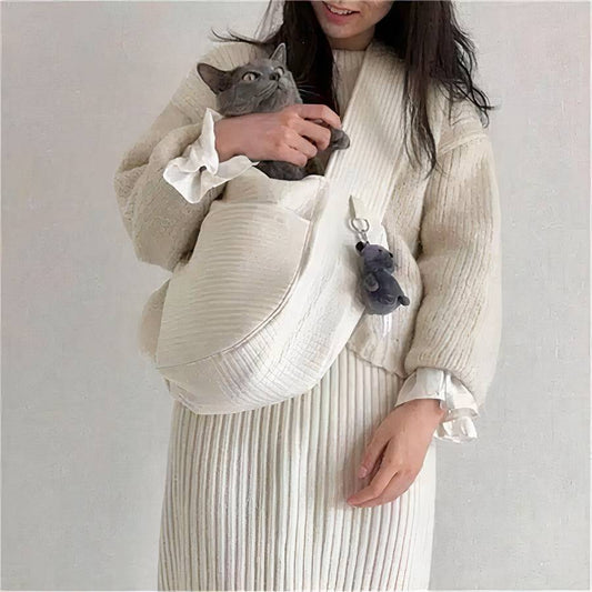 Borsa A Mano In Tela Per Gatti Morbido