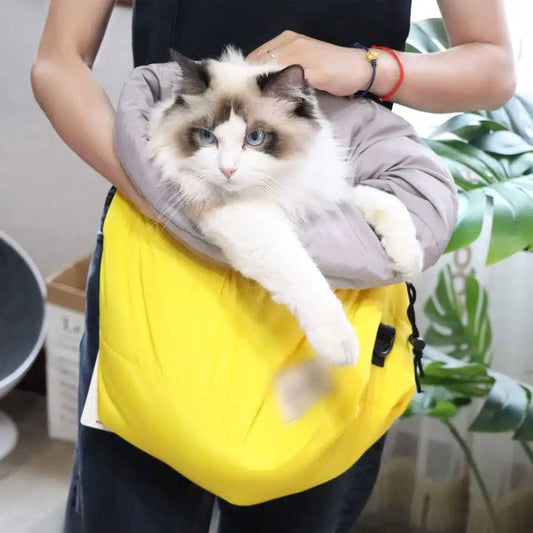 Borsa A Tracolla Moderna Per Gatti Morbido