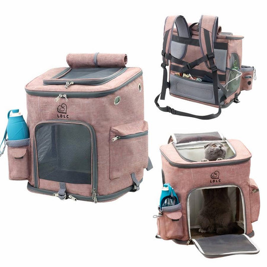 Borsa Doppia Porta Per Gatti Morbido