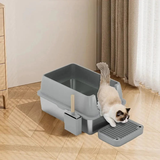 Lettiera Acciaio Inox XXL Per Gatti