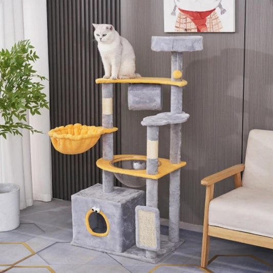 Tiragraffi Grande Con Cuccia Di Design Per Gatti