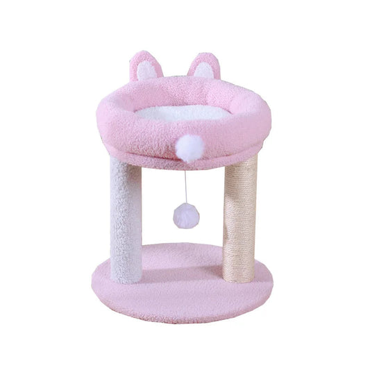 Tiragraffi In Peluche Per Gatti Anziani In Legno