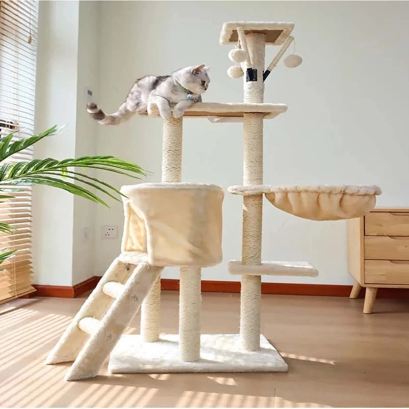 Albero Tiragraffi Per Gatti Grandi Con Amaca