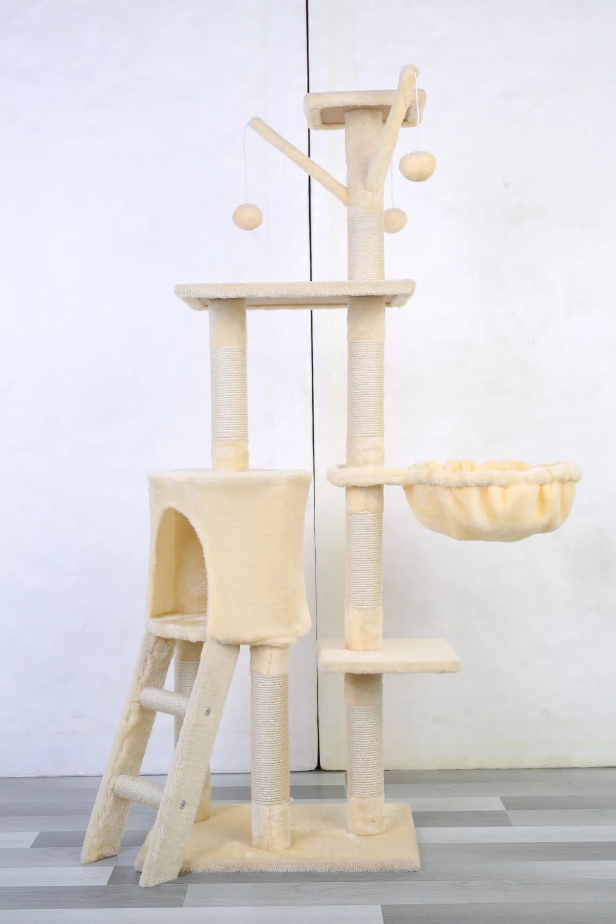 Albero Tiragraffi Per Gatti Grandi Con Cuccia