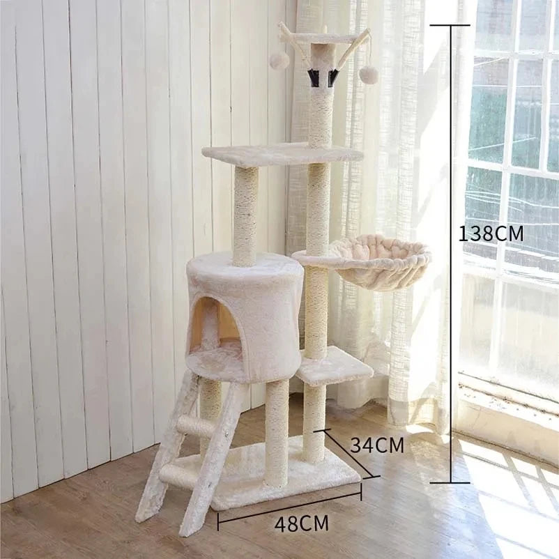 Albero Tiragraffi Per Gatti Grandi Da Parete