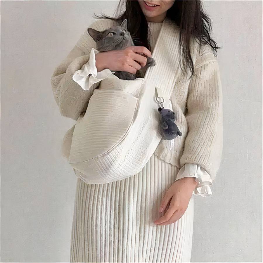 Borsa A Mano In Tela Per Gatti Morbido