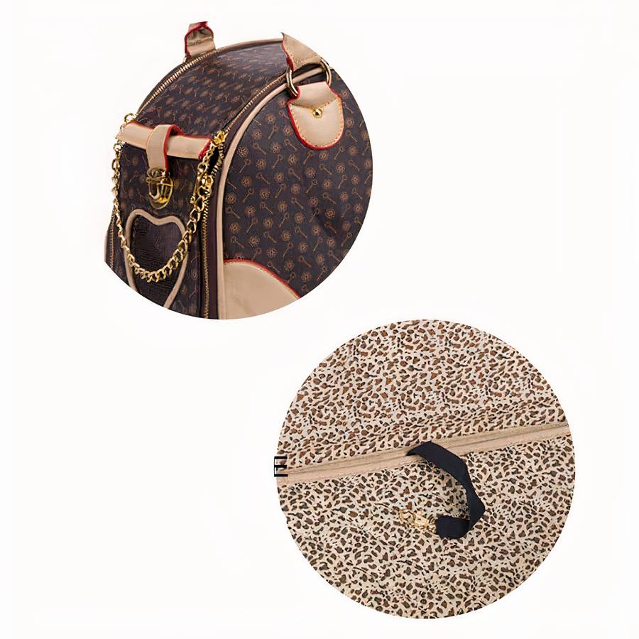 Borsa Elegante In Pelle Per Gatti Traspirante