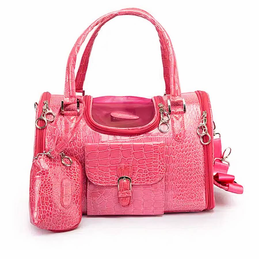 Borsa In Pelle Per Gatti Rosso