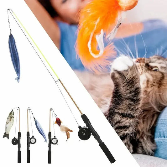 Canna Da Pesca Per Gatti Interattivo