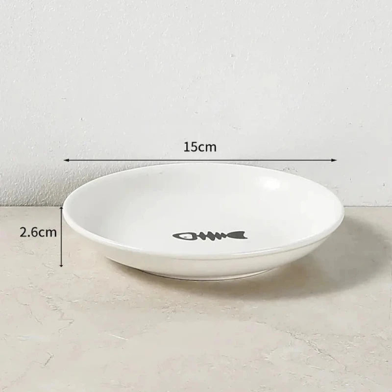 Ciotole Per Gatti Rialzate In Ceramica Doppia