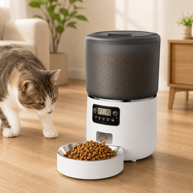 Distributore Automatico Cibo Gatti Antiscivolo