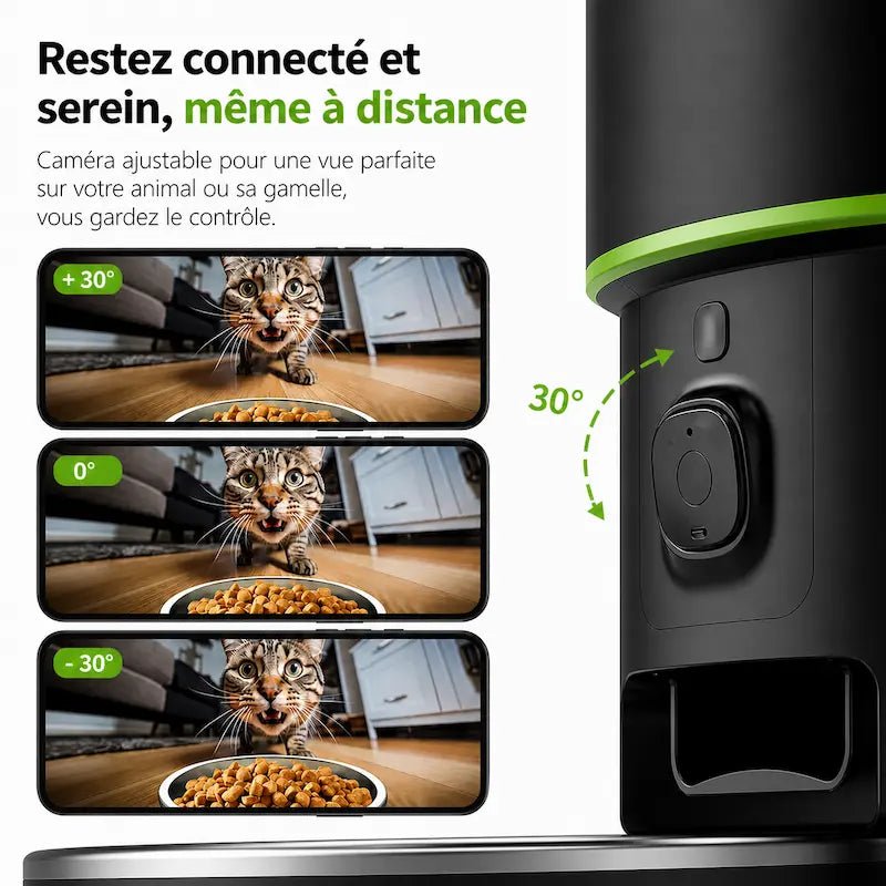 Distributore Automatico Cibo Gatti Con Telecamera In Ceramica