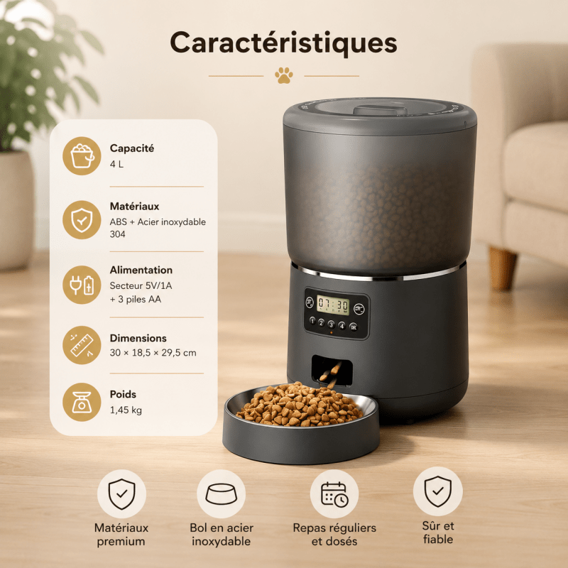 Distributore Automatico Cibo Gatti In Ceramica