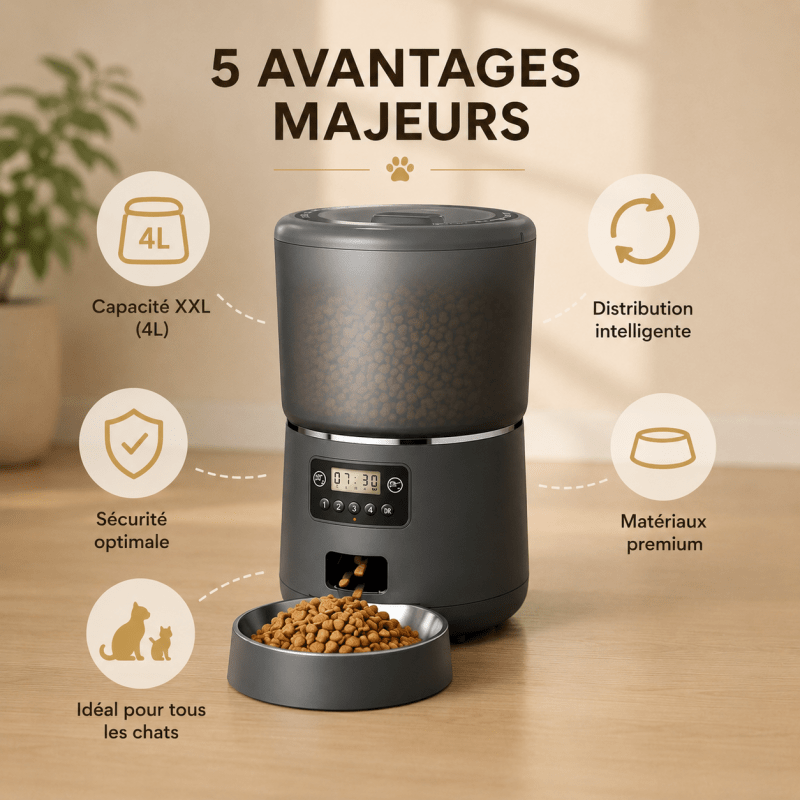 Distributore Automatico Cibo Gatti Per Gatti