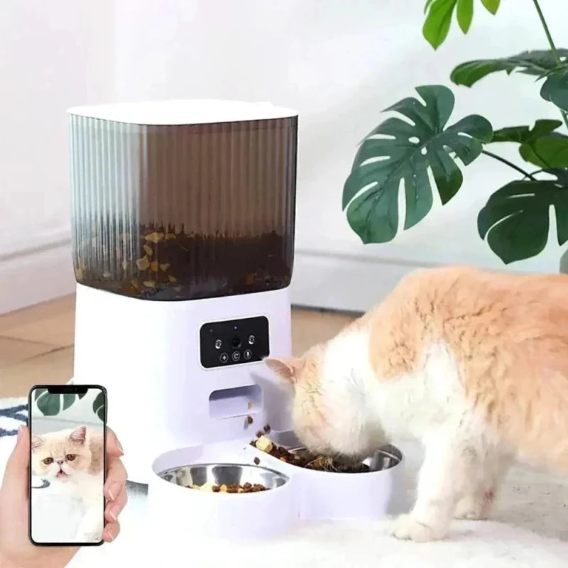 Distributore Cibo Gatti Con Telecamera Per Gatti