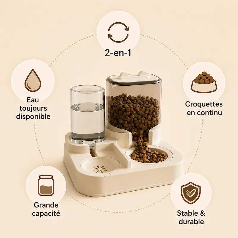 Distributore Cibo Per Gatti Antiscivolo