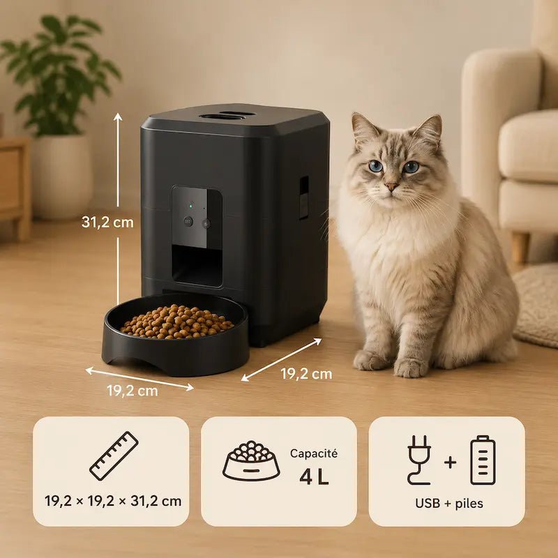 Distributore Crocchette Gatto Rialzata