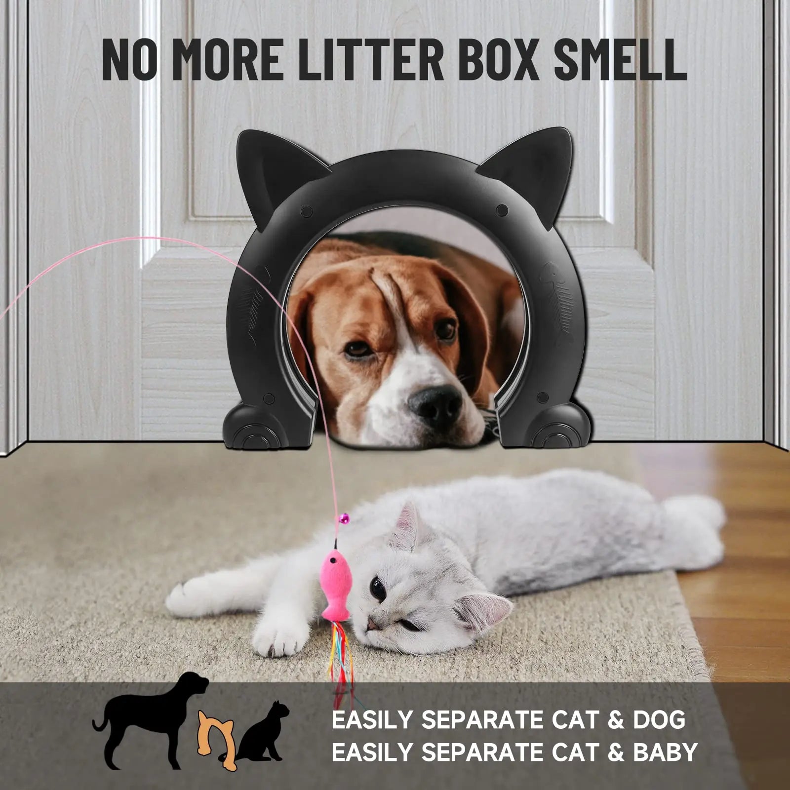 Gattaiola A Forma Di Gatto Per Vetro