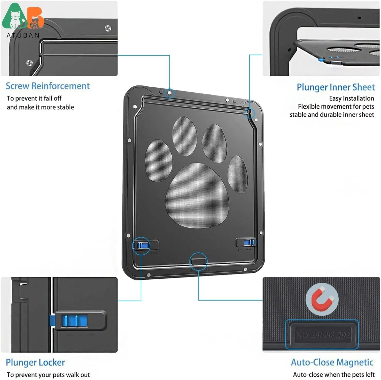 Gattaiola Per Zanzariera Con Microchip
