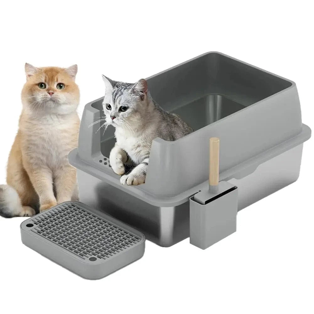Lettiera Acciaio Inox XXL Salvaspazio