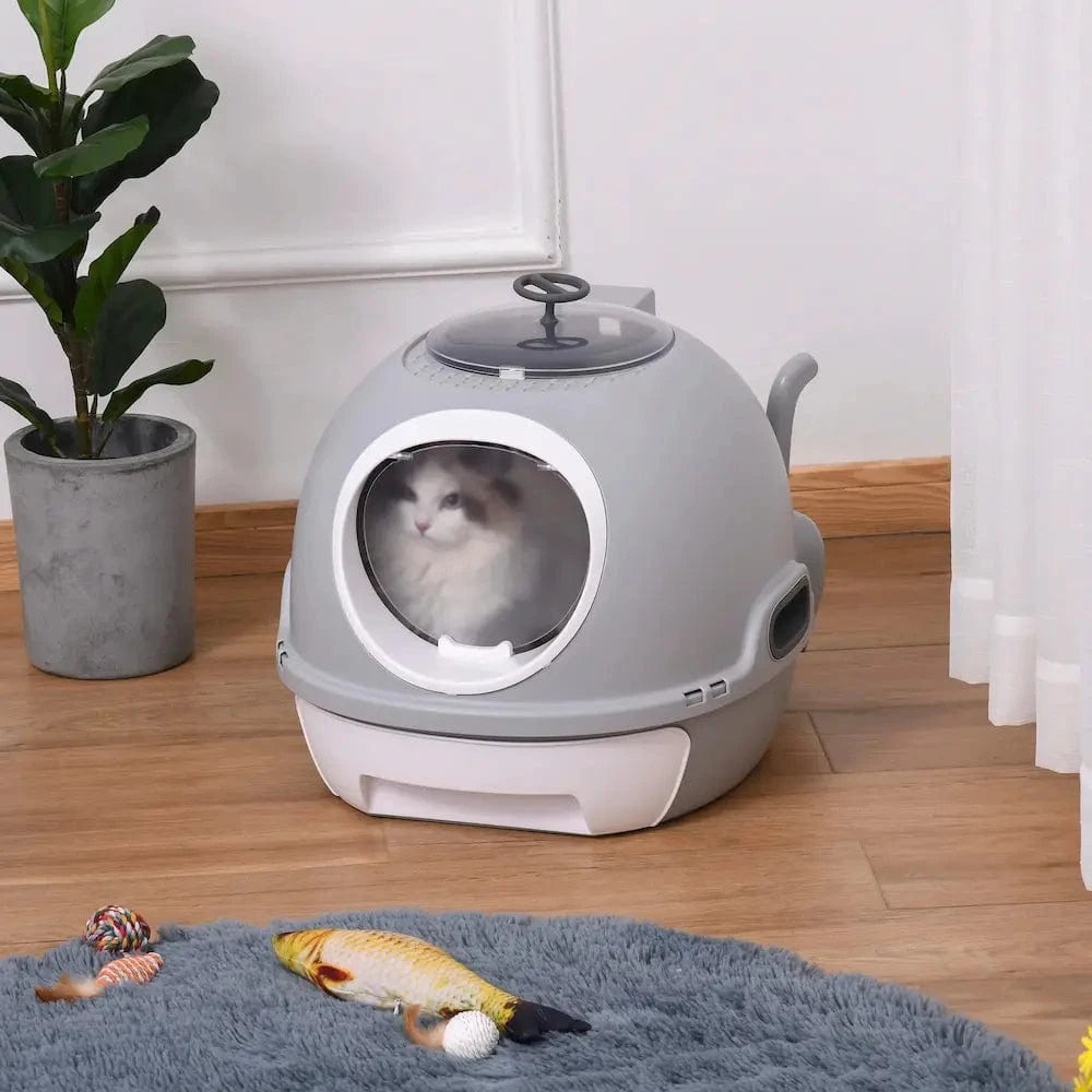 Lettiera Chiusa Con Cassetto Per Gatti