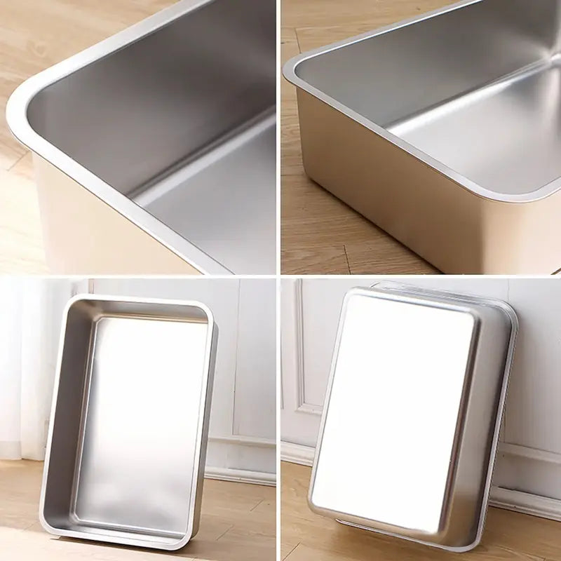 Lettiera Inox Per Gatti Chiusa