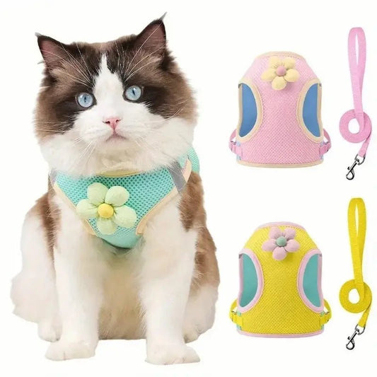 Pettorina A Fiori Per Gatti