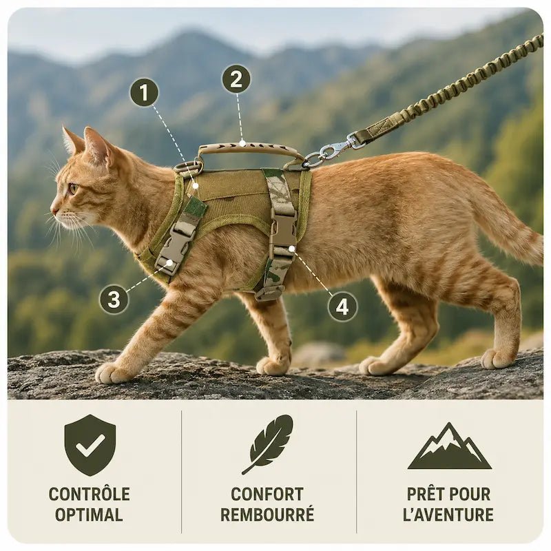 Pettorina Antifuga Gatto Regolabile