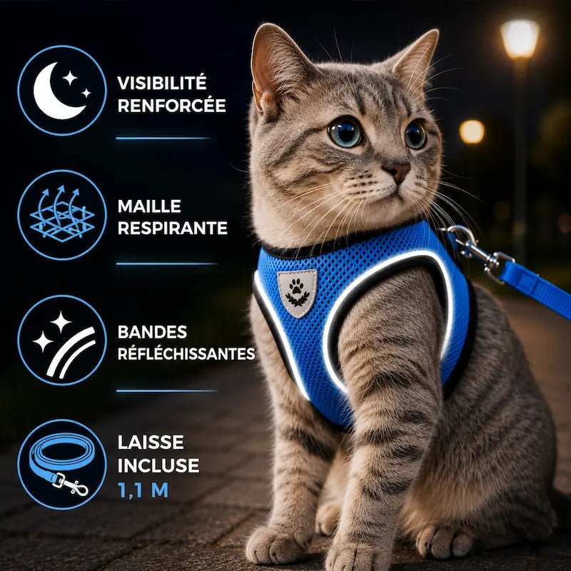 Pettorina Riflettente Per Gatti Regolabile