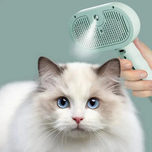 Spazzola Con Spray Per Gatti Antipelo