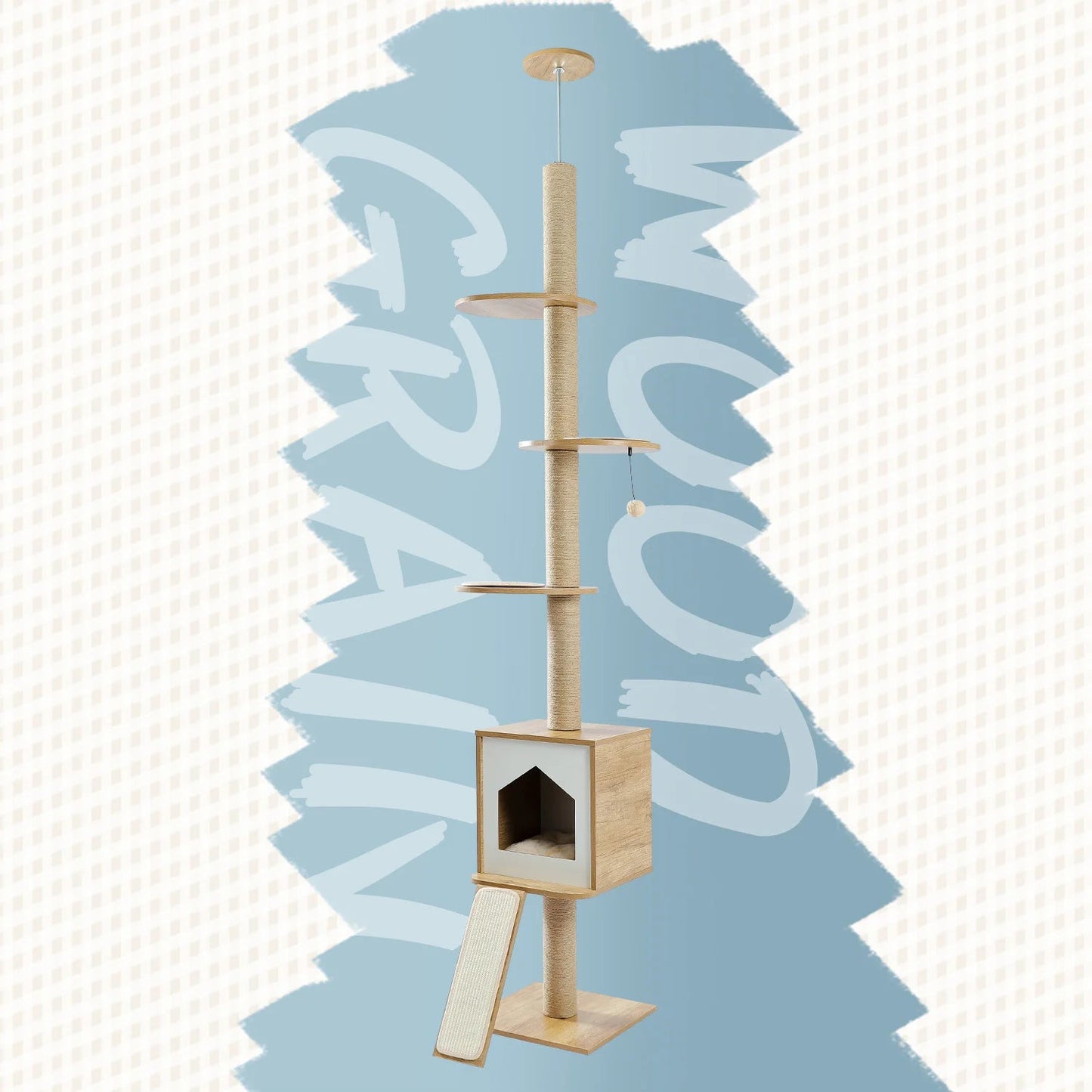Tiragraffi A Soffitto In Legno Con Amaca