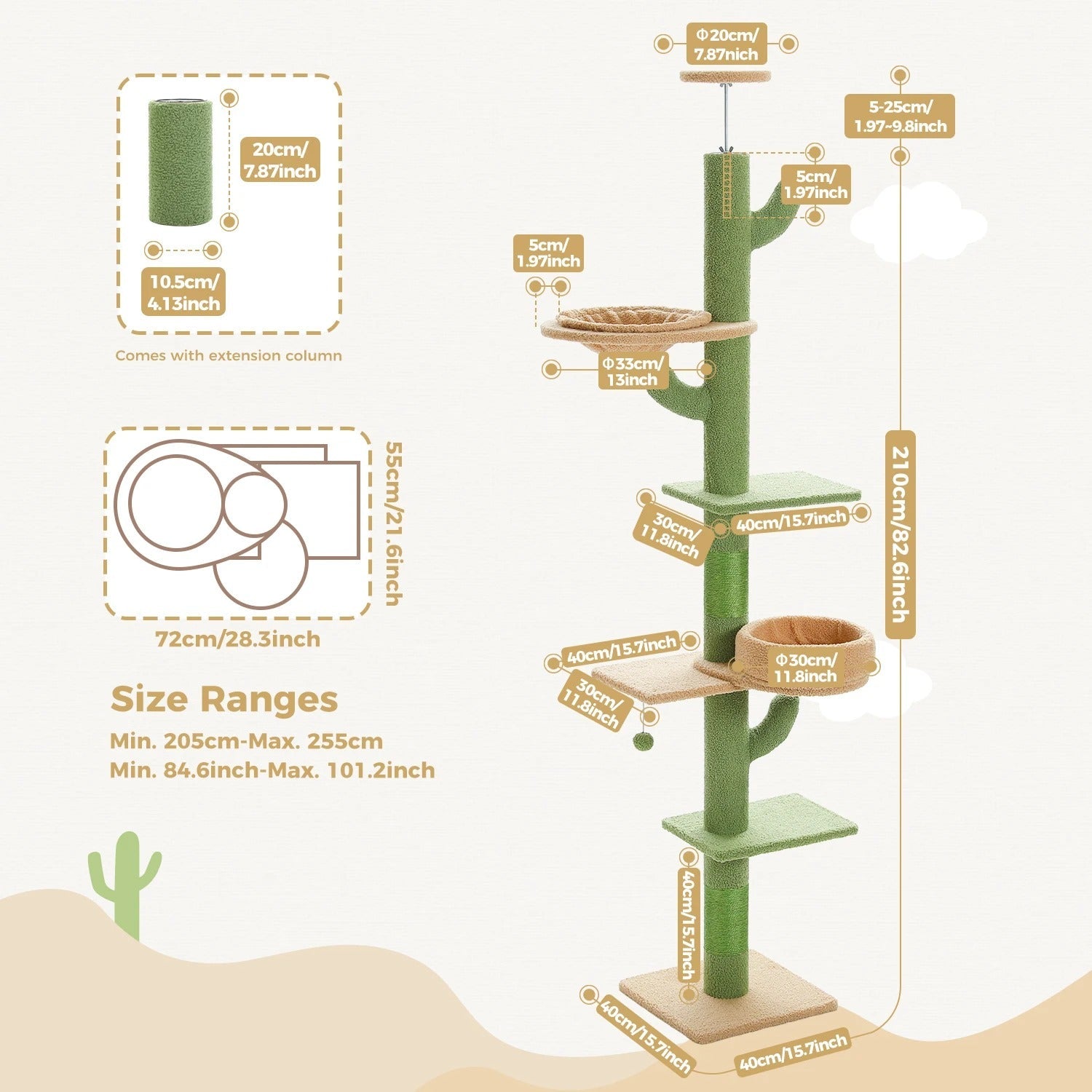 Tiragraffi Cactus A Soffitto Resistente