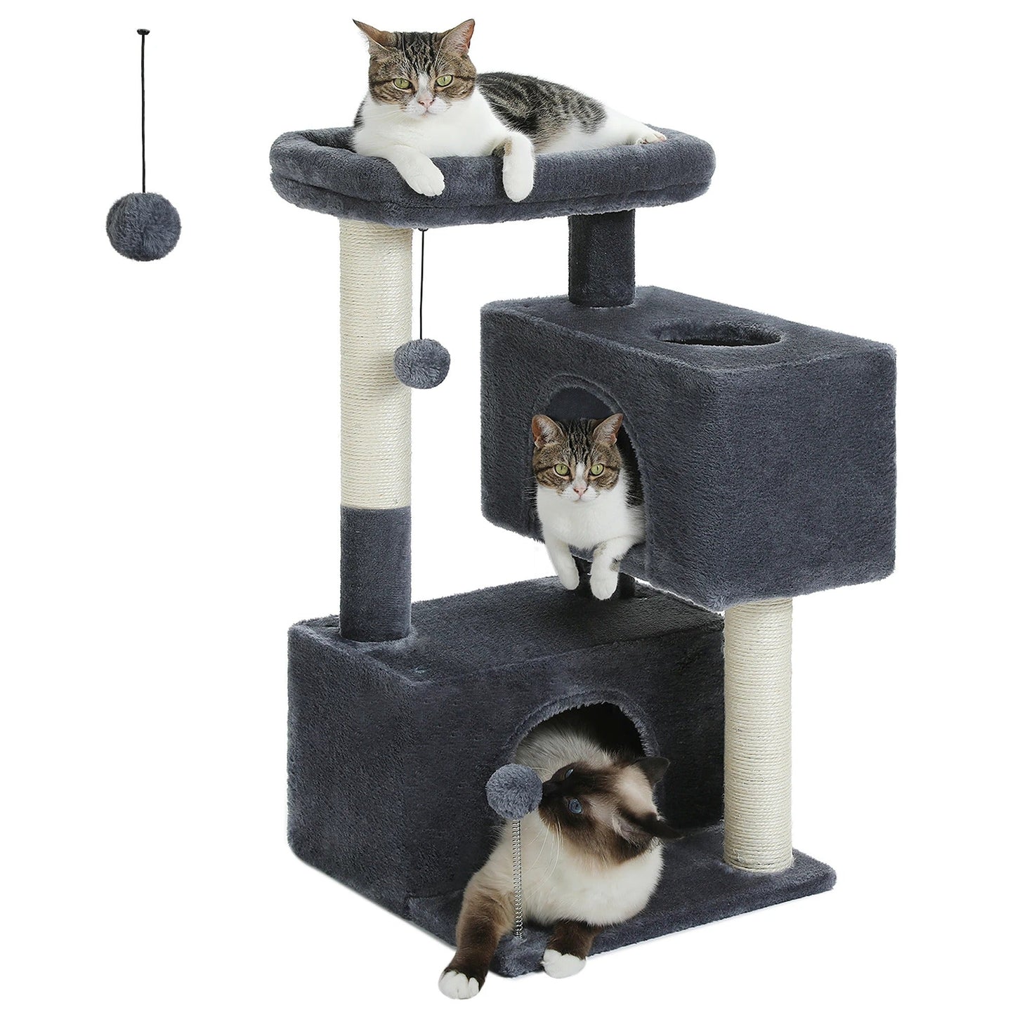 Tiragraffi Con Cuccia Grigio Resistente