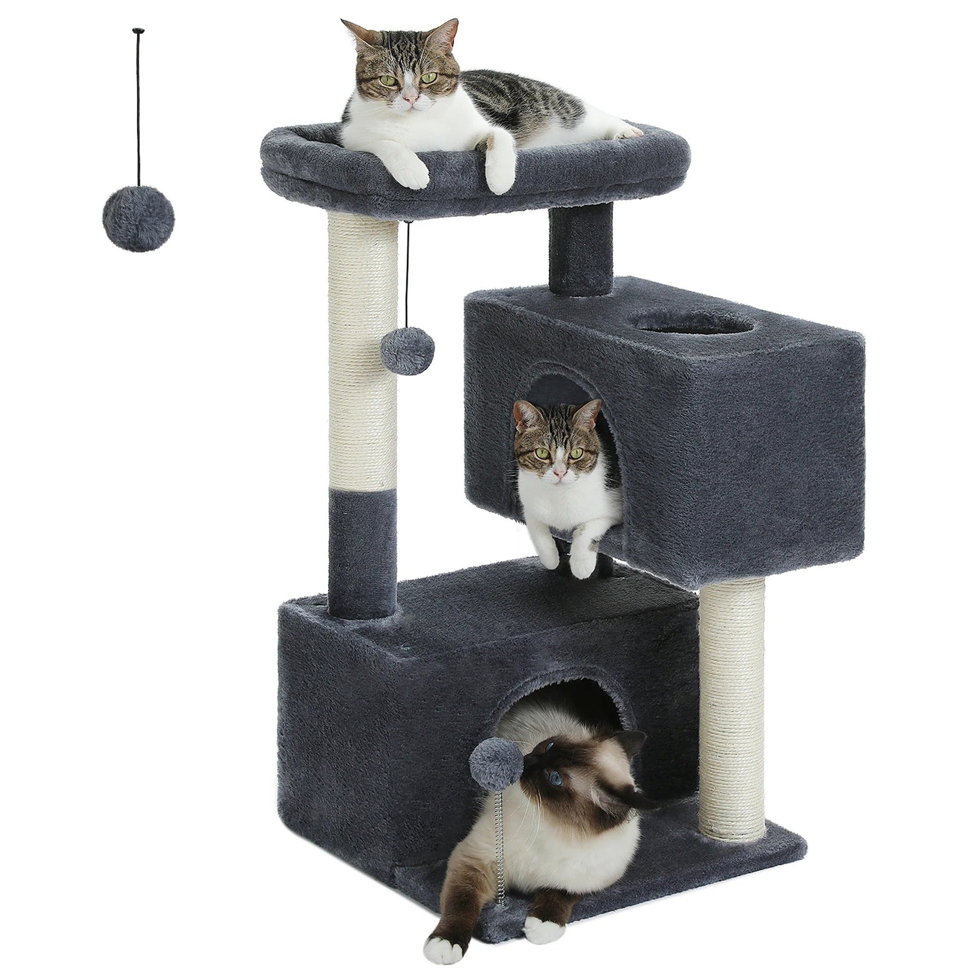Tiragraffi Con Cuccia Grigio Resistente