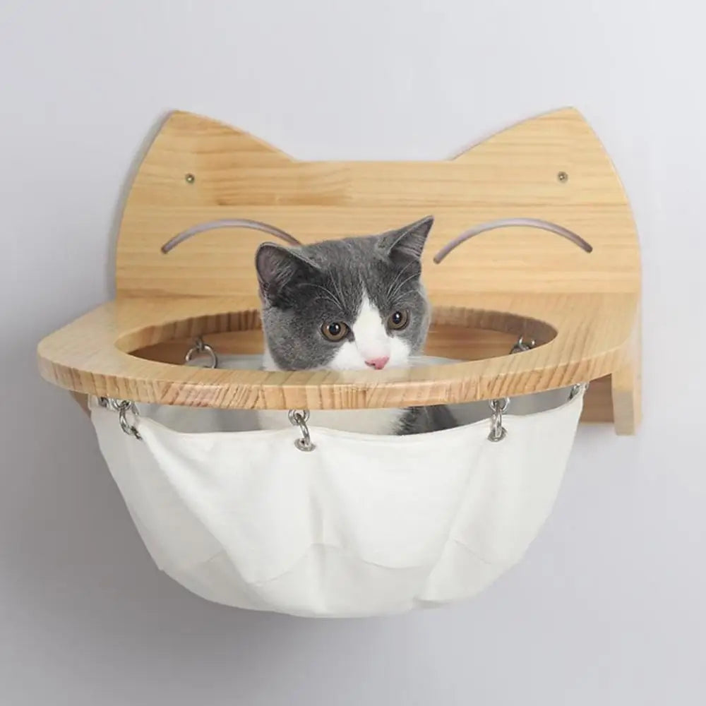 Tiragraffi Da Parete In Legno Con Amaca Di Design
