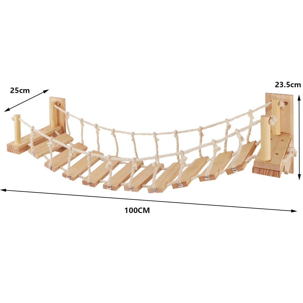 Tiragraffi Da Parete In Legno Con Amaca Resistente