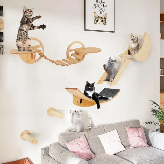 Tiragraffi Da Parete In Legno Con Amaca