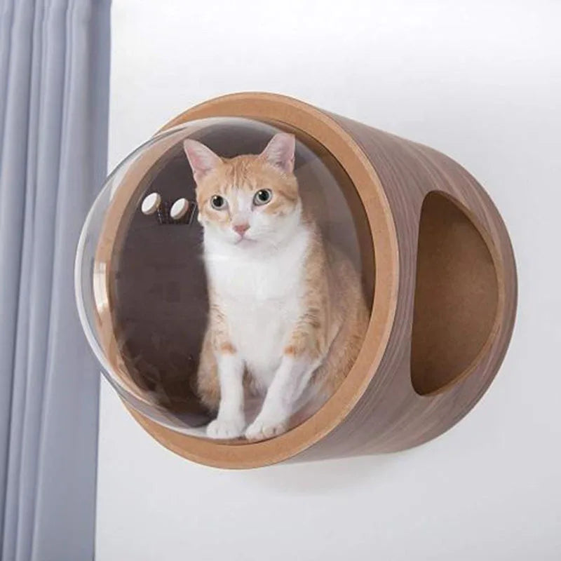 Tiragraffi Da Parete In Legno Con Cuccia Da Parete