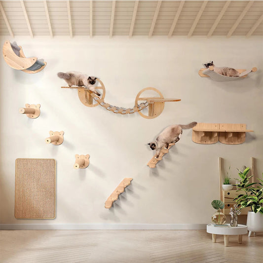 Tiragraffi Da Parete In Legno Per Gatti Grandi Per Gatti
