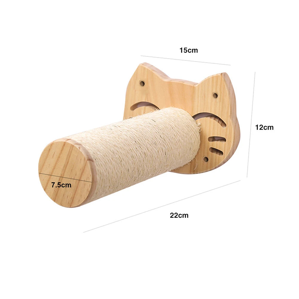 Tiragraffi Da Parete In Legno Per Gatti Grandi Robusto