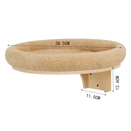 Tiragraffi Da Parete In Legno Per Gattini Con Amaca In Sisal