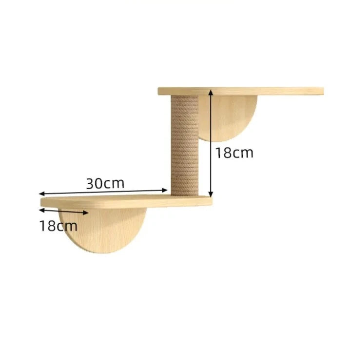 Tiragraffi Da Parete In Legno Per Gattini Di Design Design Moderno