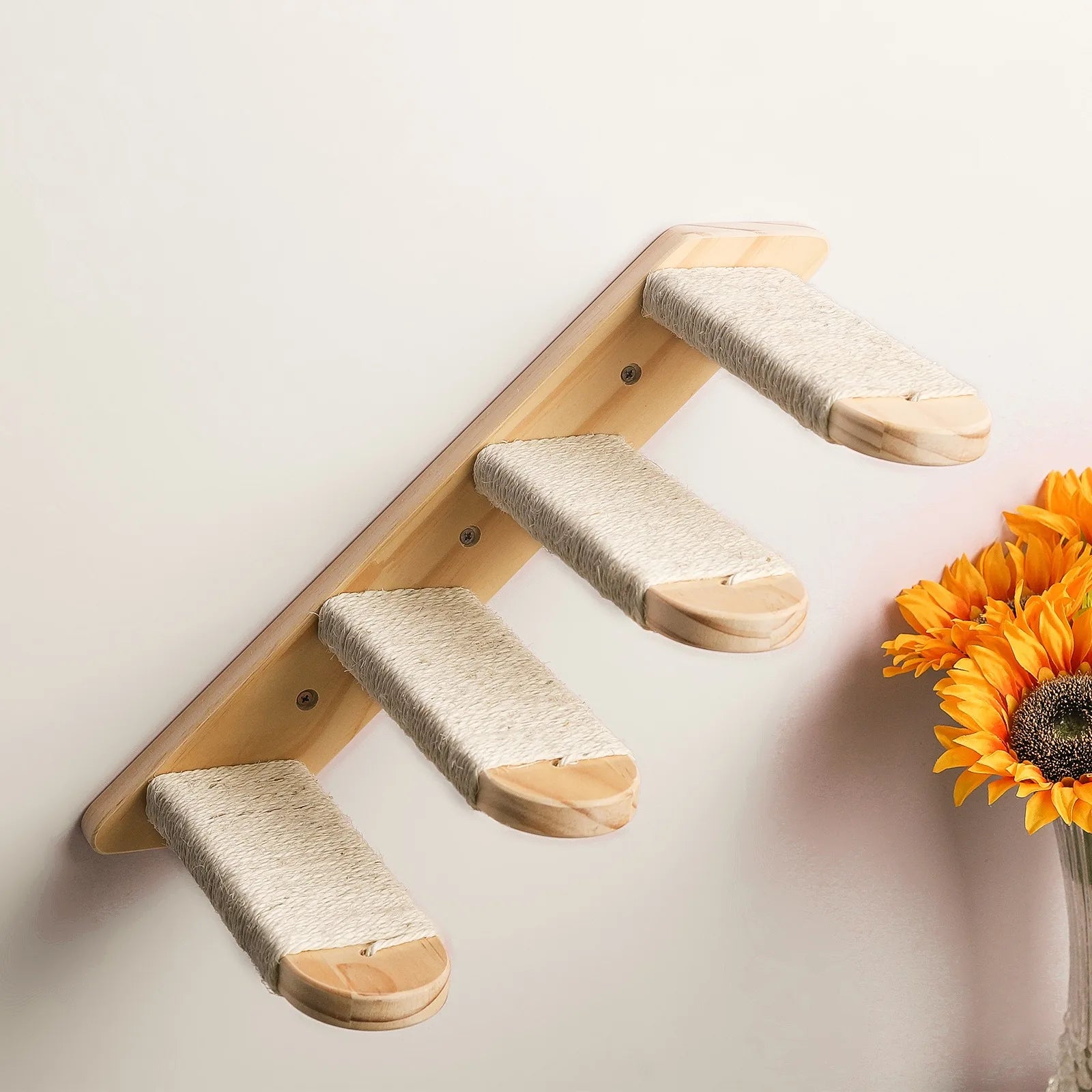 Tiragraffi Da Parete In Legno Per Gattini Di Design Stabile