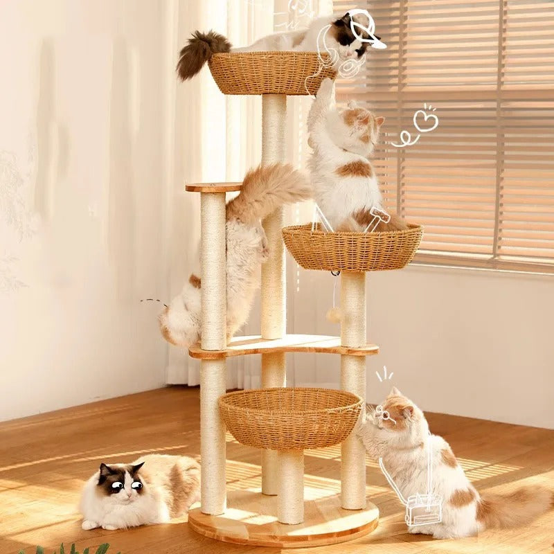Tiragraffi In Legno Per Gattini Beige
