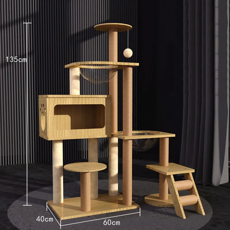 Tiragraffi In Legno Per Gattini Di Lusso Di Design
