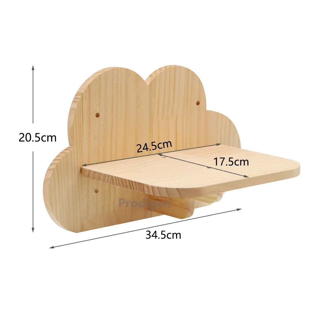 Tiragraffi Nuvola Da Parete In Legno Confortevole