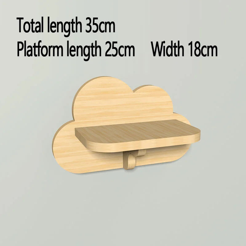 Tiragraffi Nuvola Da Parete In Legno Di Design Grande