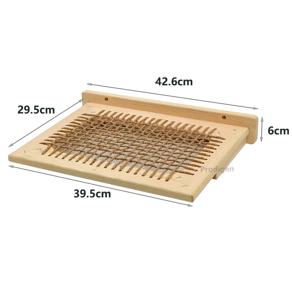 Tiragraffi Nuvola Da Parete In Legno Elegante