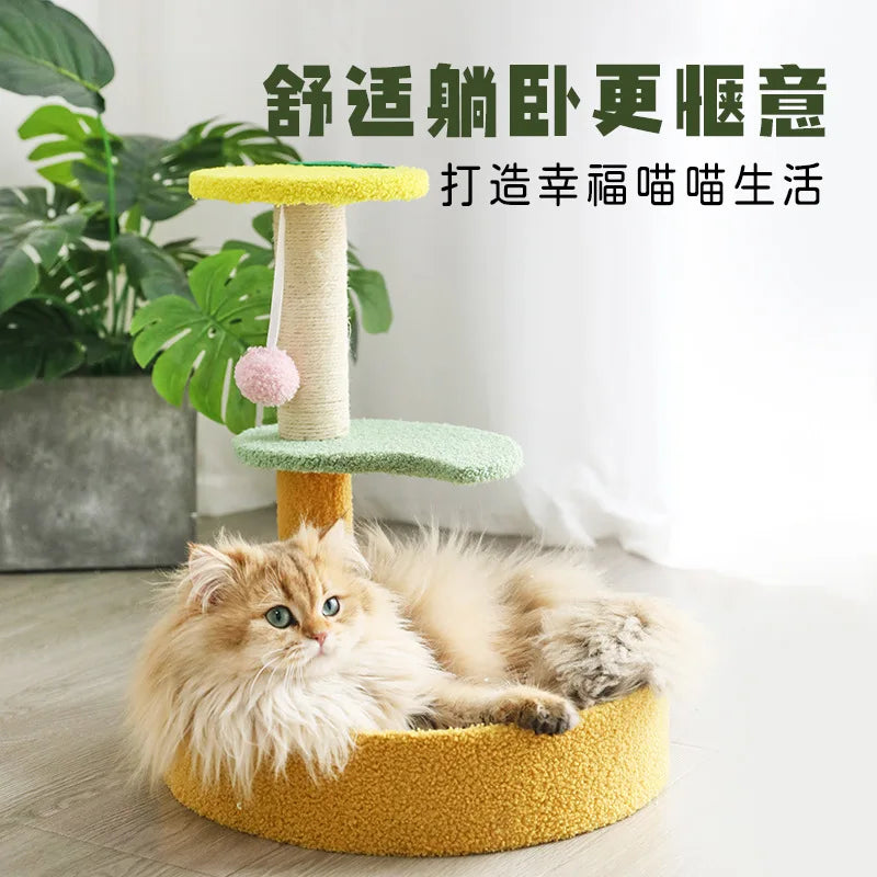 Tiragraffi Per Gattini Beige Comfort Con Amaca