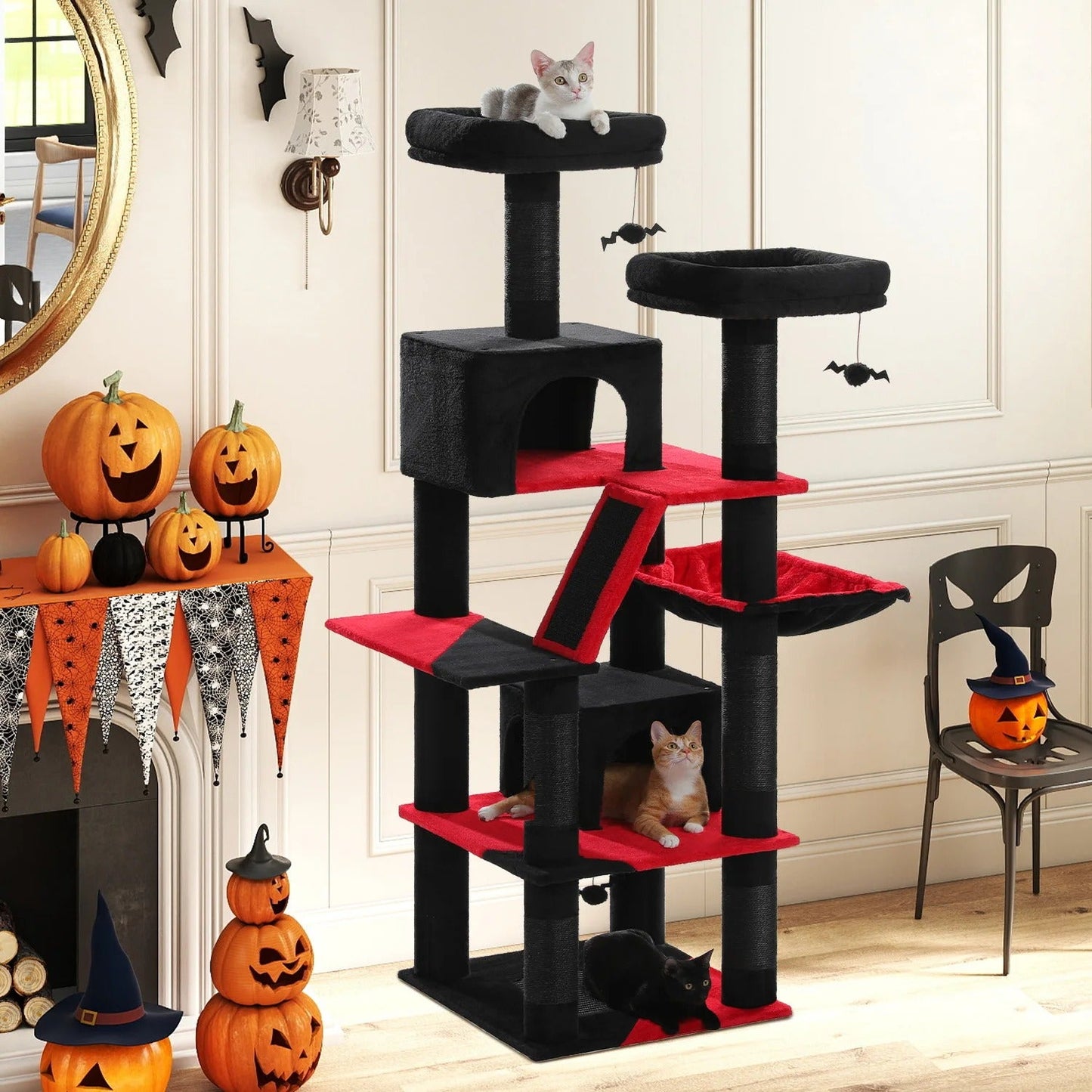 Tiragraffi Per Maine Coon In Legno